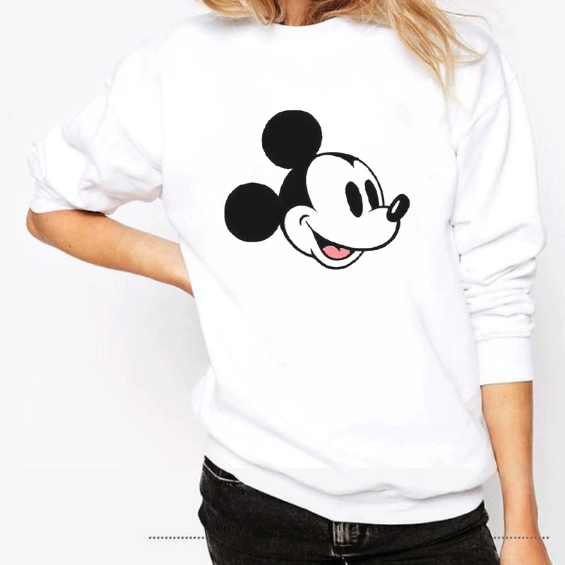 Новые зимние толстовки с принтом Kawaii mouse толстовки для женщин Harajuku толстовка одежда уличная мода хипстер Женская худи - Цвет: 1648