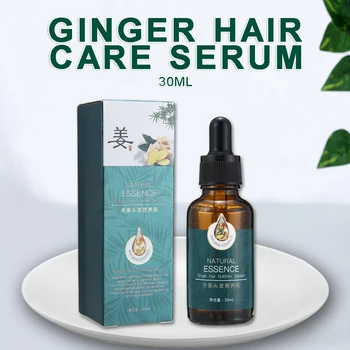 

30ml Rapid Hair Growth Promoter Treatment Serum Essence Oil 7 Days For Beard Brows Lashes Regrow Ginger Hair Care Serums