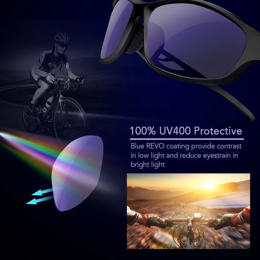 Велосипедные очки пылезащитные очки для езды UV400 Защитные очки Поляризованные спортивные солнцезащитный очки с чехлом Oculos Ciclismo