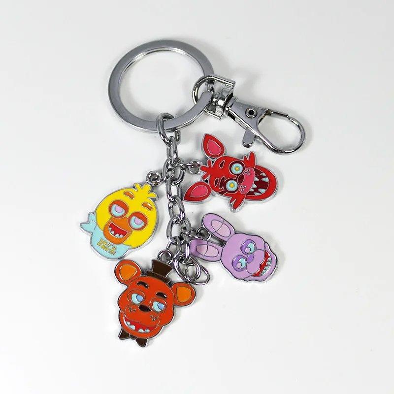 Плюшевый мишка пять ночей шаровары брелок кулон цвет рисунка с металлическая кукла 4 Кулон застежка Лобстер сопутствующие продукты