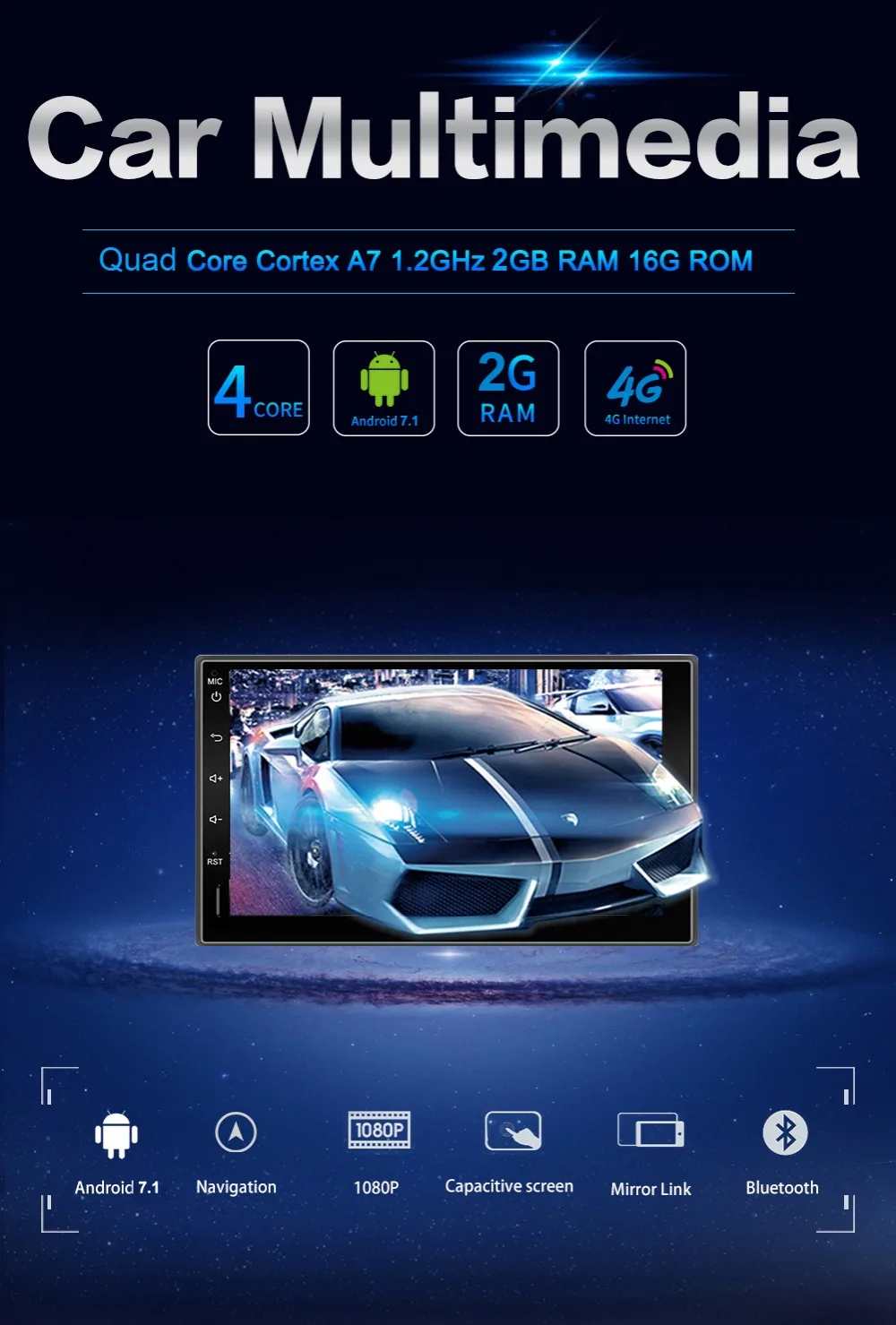 Discount Bosion Android 7 inch car dvd GPS for nissan qashqai x-trail almera note juke universal multimedia car gps navigation player BT 2