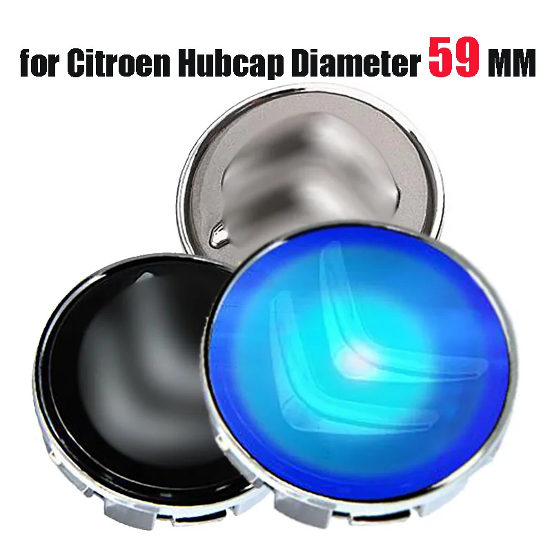 Синяя светодиодная плавающая муфта колпачки для колеса 59 мм крышка с логотипом