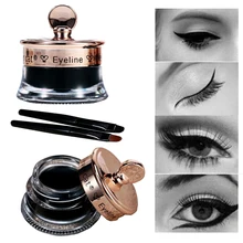 Набор для макияжа стойкий 1 хна подводка для глаз гель+ 1 Кисть для макияжа Водостойкий карандаш для глаз тату гель