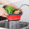 Foldable Drain Basket Colander Fruit Vegetable Washing Basket Strainer Collapsible Drainer With Handle Kitchen Storage Tools ► Photo 3/6