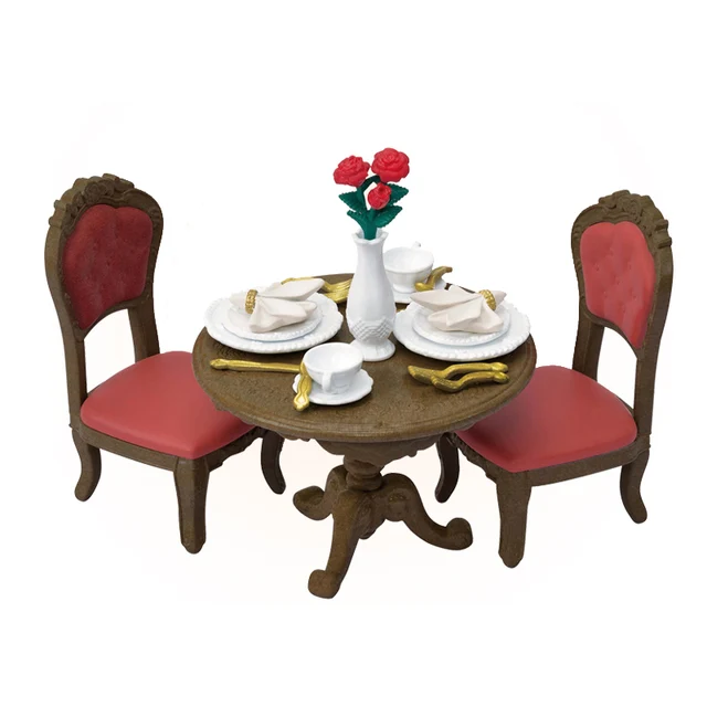 Sylvanian Families Town Series Chic Dining Table Set Scene Accessories Dollhouse Playset No Figures 5368 2