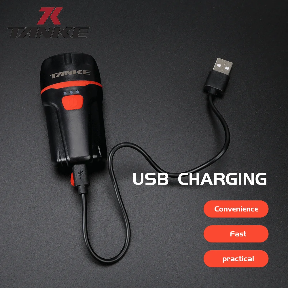 MTB велосипедная лампа IP 65 водонепроницаемый USB Перезаряжаемый светодиодный 3