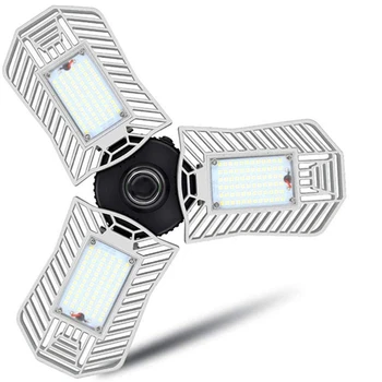 

LED Garage Lights 80W Deformable Garage Light LED Garage Lighting 6000Lm LED Garage Ceiling Lights Shop Lights US Plug