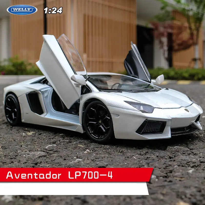 Welly 1:24 Lamborghini LP610 автомобиль сплав модель автомобиля моделирование автомобиля украшение коллекция подарок игрушка Литье модель игрушка для мальчиков - Цвет: LP700-4