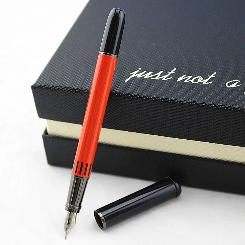 

Metal 0.5mm Nib Fountain Pen Fresh Color with Leather pencil bag for Office Business School Practice, Wholesale