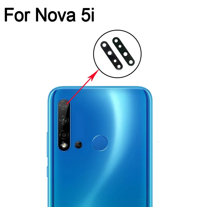 100% новый для Huawei Nova 5i задняя камера стеклянный объектив Nova5i запасные части 5 i