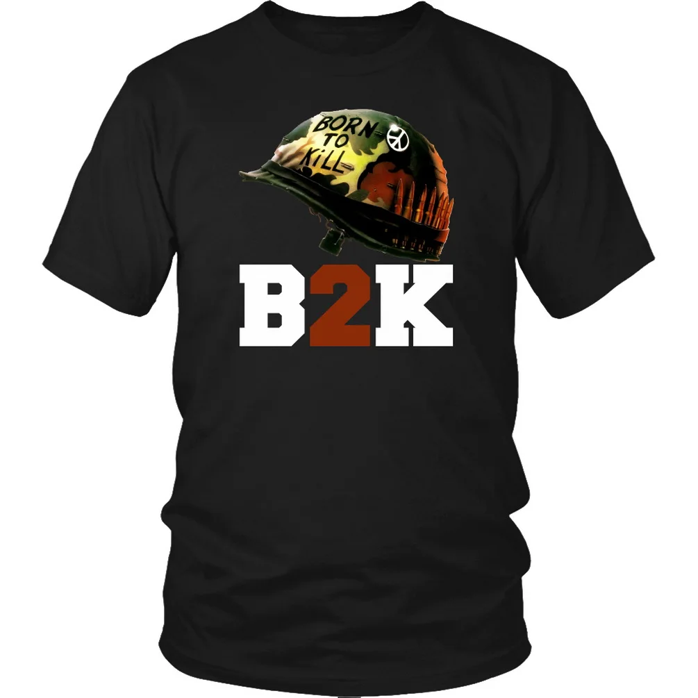 Футболка Born To Kill полностью Металлическая вьетнамская военная куртка Стэнли