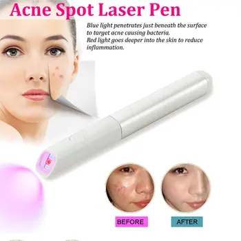 

Household Portable Red Blue Acne Pen Facial Acne Instrument Repair Beauty Bar Repair Instrument