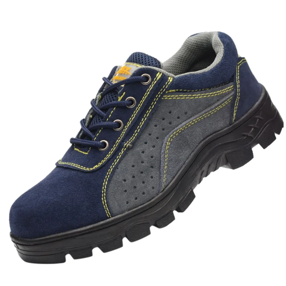 Men's sneakers steel anti-drop sports shoes breathable wear labor insurance shoes comfortable safety work shoes 40J26 (4)