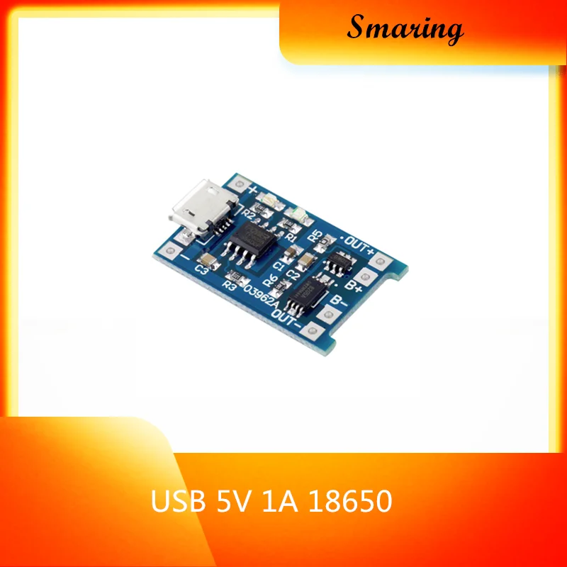 Официальная зарядная плата smaria Micro USB 5 в 1 а 18650 для самостоятельной сборки с