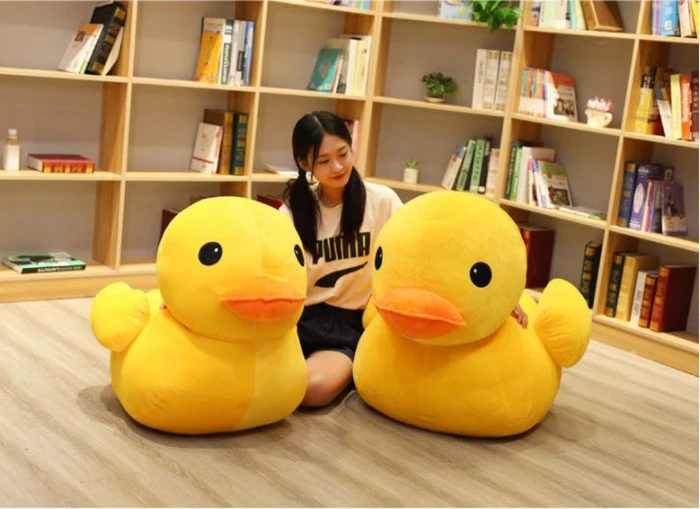 Hot Giant Soft Cartoon Duck Plush Toy Big Stuffed Animal Duck Doll Pillow 39inch 100cm DY50738 (14)