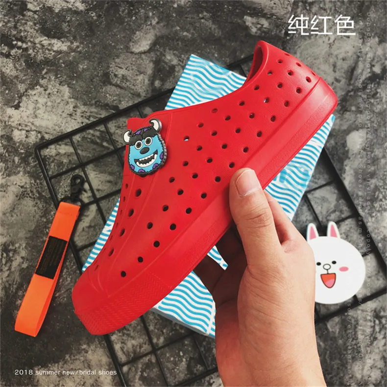 Sapatas da Geléia de Verão Nova Crianças Croc Sapatos Scarpe Nativ Jardim Boys & Girls Praia Oco Pvc Mulas Tamancos 2020 37 Cheap Mules e Tamancos