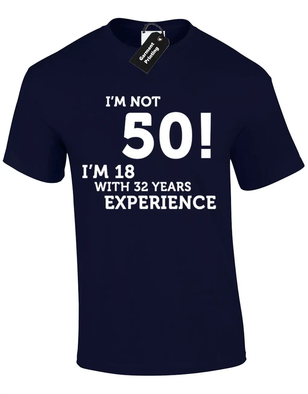 IM NOT 50 18 MENS T SHIRT TEE FUNNY NEW QUALITY PREMIUM DESIGN BIRTHDAY GIFT Gift Print T-shirt Hip Hop Tee Shirt |