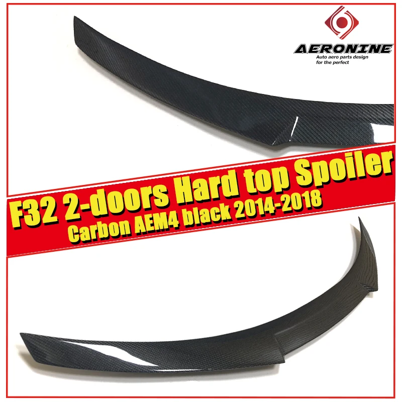 

F32 2 Door Hard top spoiler Trunk Rear wing tail M4-style Carbon For BMW 4 Series 420i 428i 435i 440 diffuser stem Spoiler 14-18