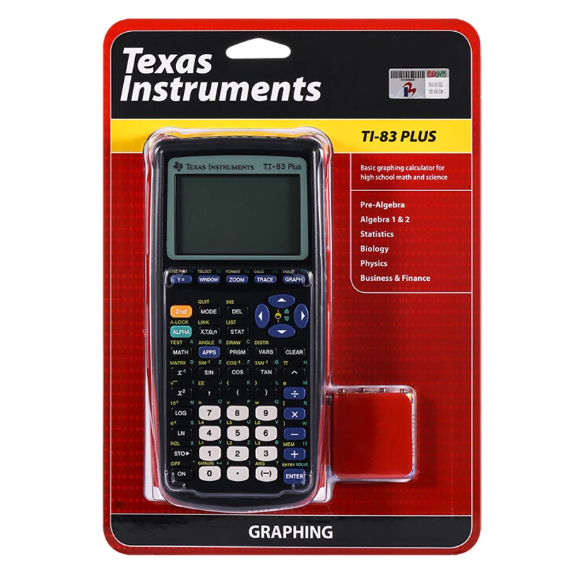 TI 83 Plus Техасские Инструменты Ti-83 плюс графический калькулятор распродажа Акция 10 светодиодный ручной калькулятор Calculatrice - Цвет: TI 83 Plus