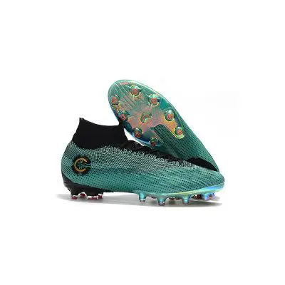 Оригинальные мужские футбольные бутсы, тренировочные шипы для детей, Phantom Sneaker Sport Neymar ZUSA 18+ FG, великолепные футбольные кроссовки - Цвет: Зеленый