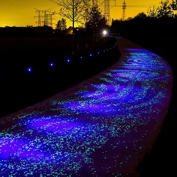 

100Pcs Glow in the Dark Luminous Stones Pebbles Walkway Rock Tank Aquarium DIY Decor DEC889