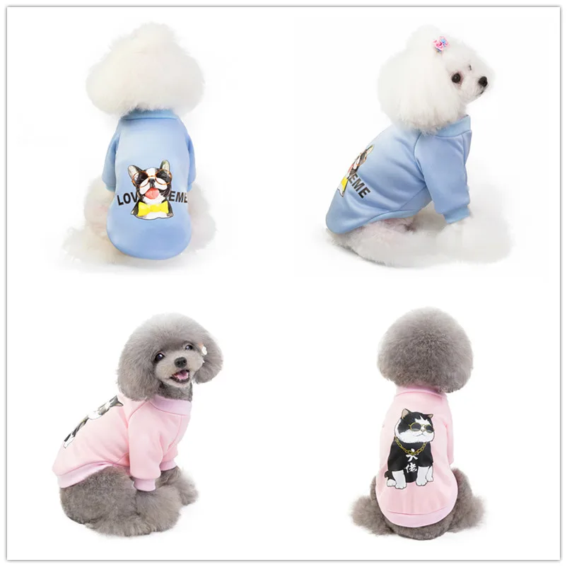 Толстовки для собак мультяшная собачья одежда собаки товары для домашних животных одежда стиль F170