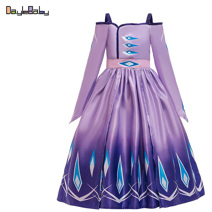 Платье принцессы Эльзы в новом стиле; маскарадный костюм Анны из мультфильма «Холодное сердце»; детское платье Снежной Королевы на день рождения; маскарадное платье с одним вырезом