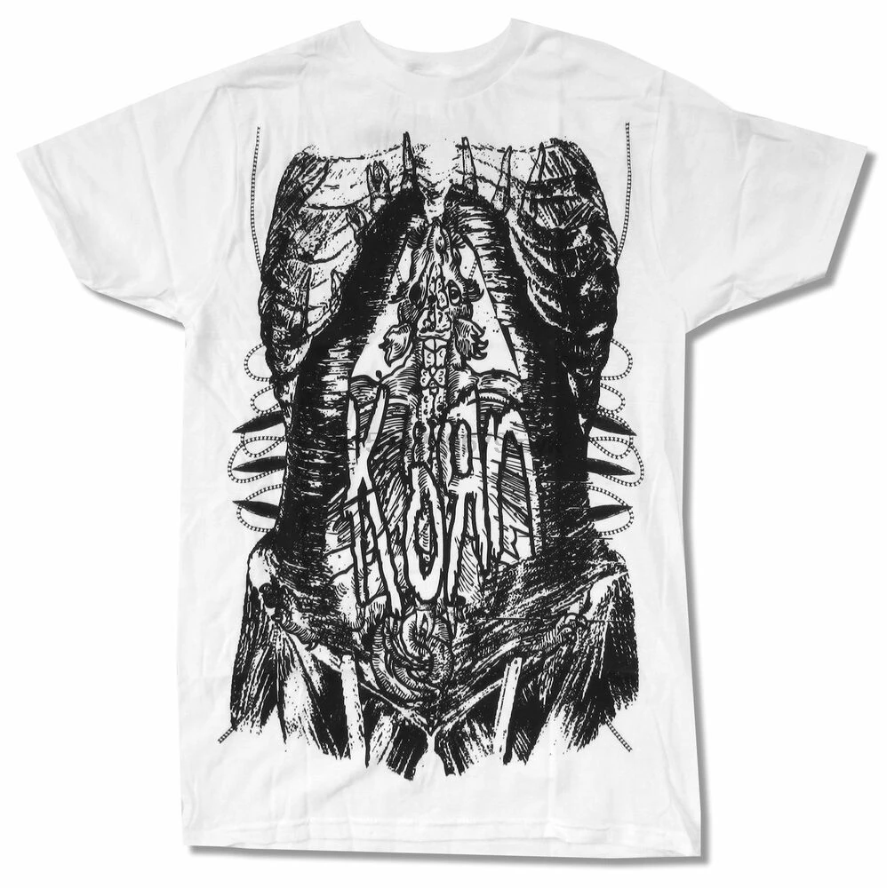 Белая футболка Korn Kornatomy новинка официальный браслет Merch |