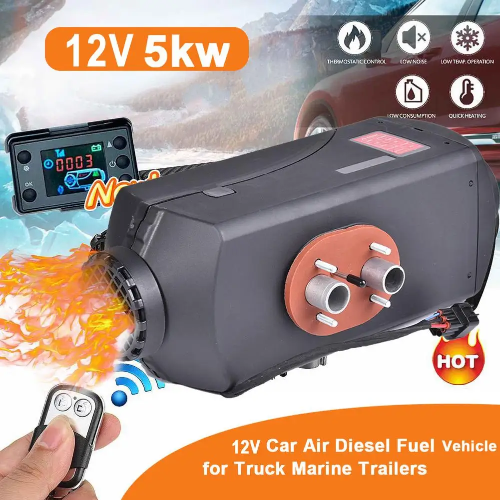 Car Heater 5KW 12/24V Air Diesels Parking With Remote Control LCD Monitor For RV Motorhome Trailer Trucks Boats | Автомобили и
