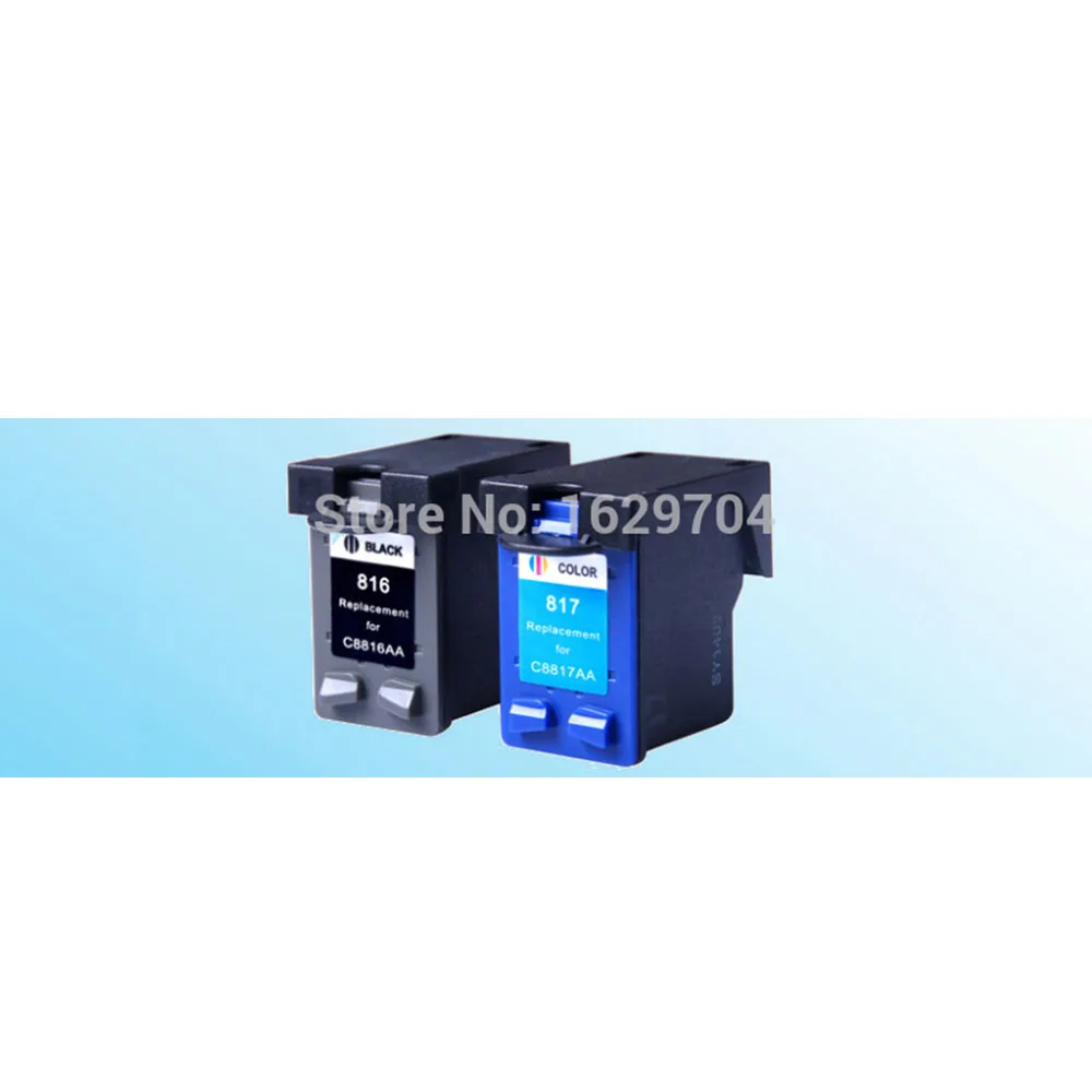 816 чернильный картридж C8816A C8817A совместимый для hp816 817 816XL 817XL DJ 3538/3558/3658/3668/5168/5652
