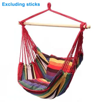 

Outdoor Swing Relaxation Bedroom Hanging Hammock Chair Thickened Furniture Canvas Adults Kids Portable With Cushion Home Garden