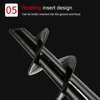 

Removable Beach Umbrella Spike Manual With Handle Garden Patio Outdoor Rain Gear Fishing Stand Ground Portable Windproof