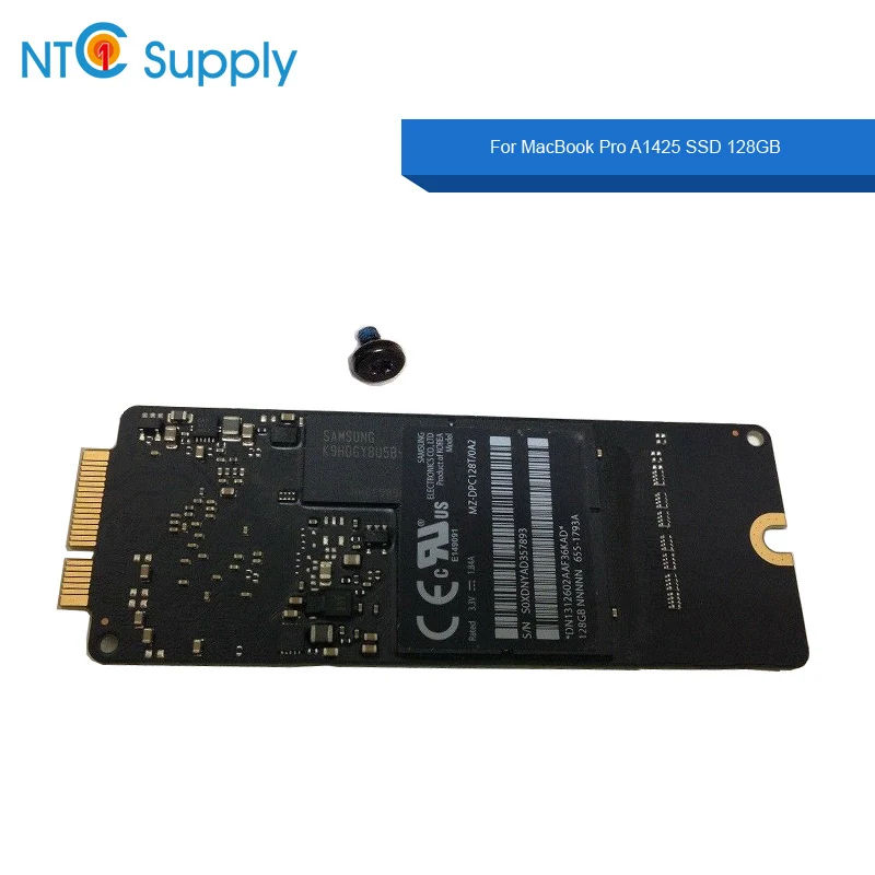 NTC поставка SSD 128 ГБ для MacBook Pro retina 13,3 дюймов A1425 55-1793a 2012 2013 год подлинный используется Протестировано работает хорошо