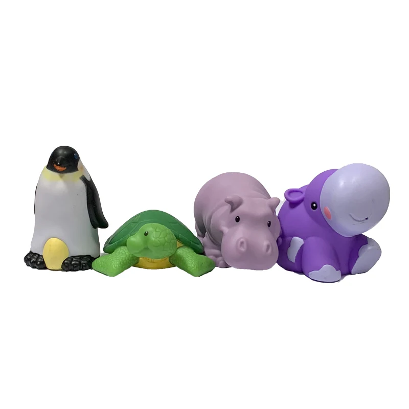 Fisher Little 2" Peope Zoo Farm Animals Figures Camel Puppy Dolphin Elephant Horse Figure Catoon Dolls Toy Kids Gift Random 5Pcs