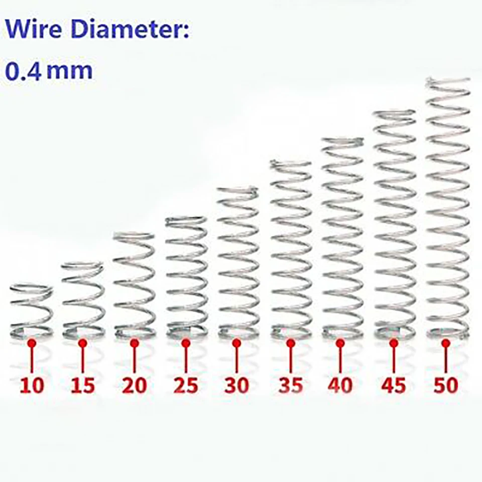 Resortes Compresin Acero Inoxidable 0.5x4x15mm 20 Pzs | Meses Sin Interés