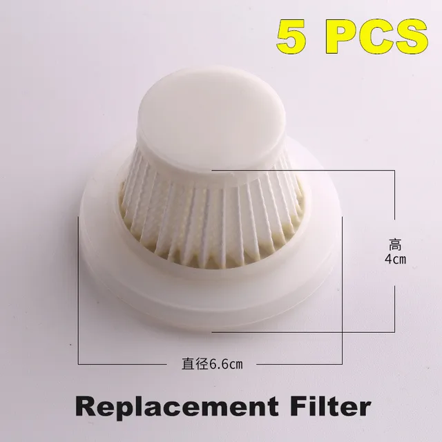 Car Vacuum Cleaner Handheld Portable Wireless Electric Vacuum Cleaner 8000Pa Strong Suction Car Household Dual-Use Mini Cleaner Filter 5PCS