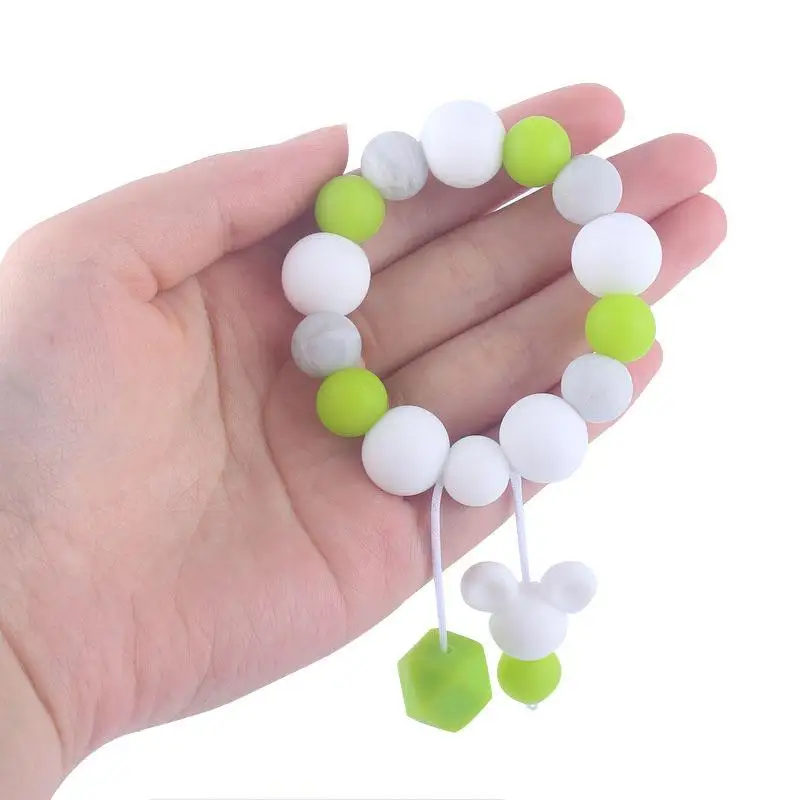 

None Baby Teether Bracelet Maternal And Child Supplies Molar Stick Beech Toy Baby Bracelet