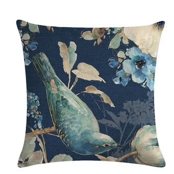 

Cushion Covers Pillowcase Modern Style Sparrow Animal Pattern Elastic Decorative Throw Pillow Covers For Sofa Home Decor 45*45cm