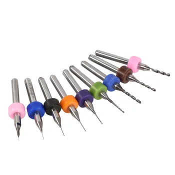 

New10Pcs/set Micro Mini Twist Drill Bits Set PCB Print Circuit Board Tungsten Carbide Engraving Tool 0.1mm-1.4mm Tool Set