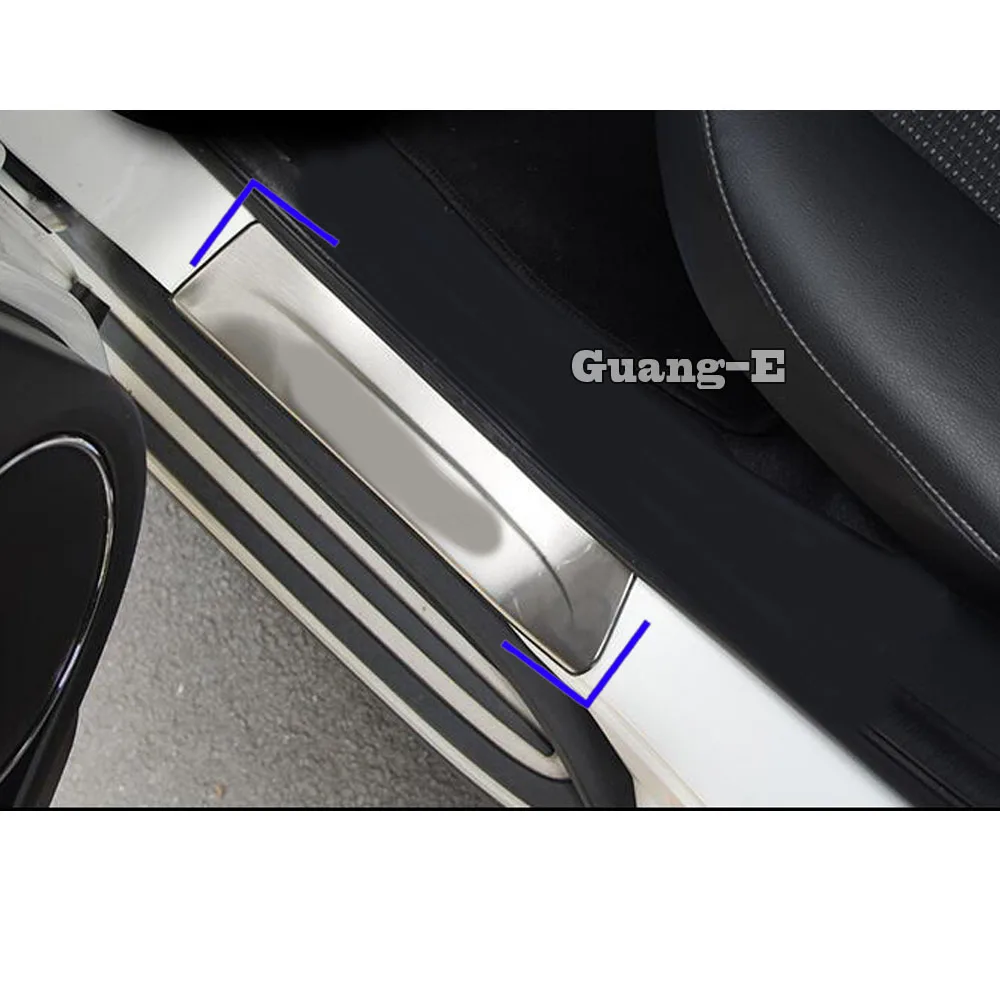 Автомобильный Стайлинг Обложка педаль, дверной порог Накладка внешний порожек 4 шт. для Honda hr-v HR-V Vezel