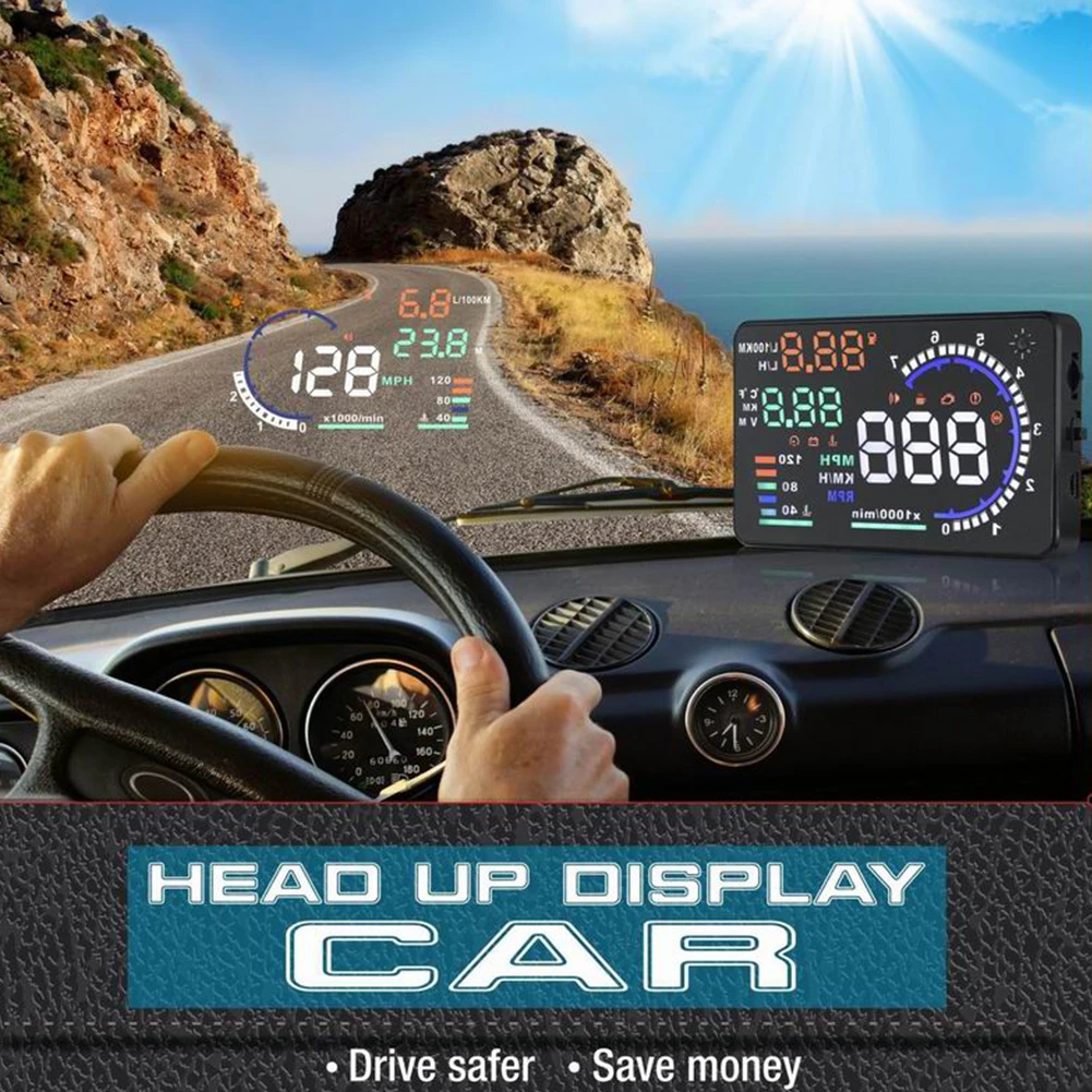 A8 Автомобильный бортовой компьютерный проектор Автомобильный цифровой gps OBD водительский дисплей