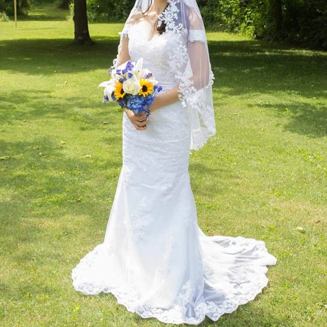 Off the Shoulder Long Mermaid Evening Dresses Lace abiti da sera Applique Robe De Soiree longue Formal Gowns abiye gece elbisesi white