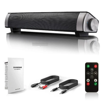 

10W home TV speaker wireless bluetooth with remote control bar speaker portable music player stereo bass sound system player