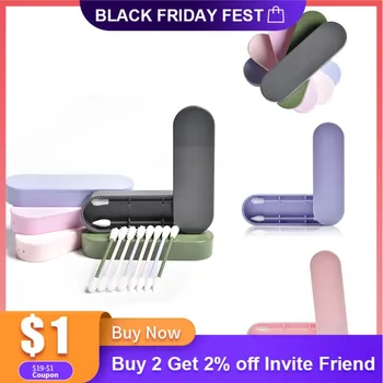 

2Pcs/Box Reusable Cotton Swab Ear Cleaning Silicone Washable Makeup Swabs Sticks Soft Flexible Make Up Tools Kit Dropshipping