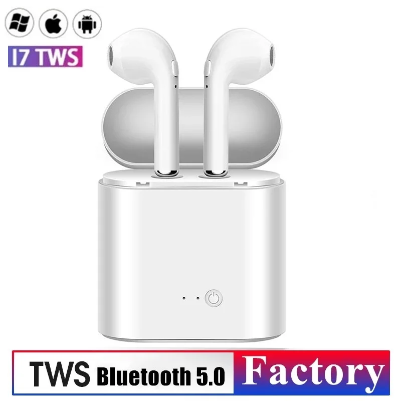 Беспроводные наушники i7s Tws 5 0 Bluetooth для iPhone Huawei Xiaomi Redmi спортивные