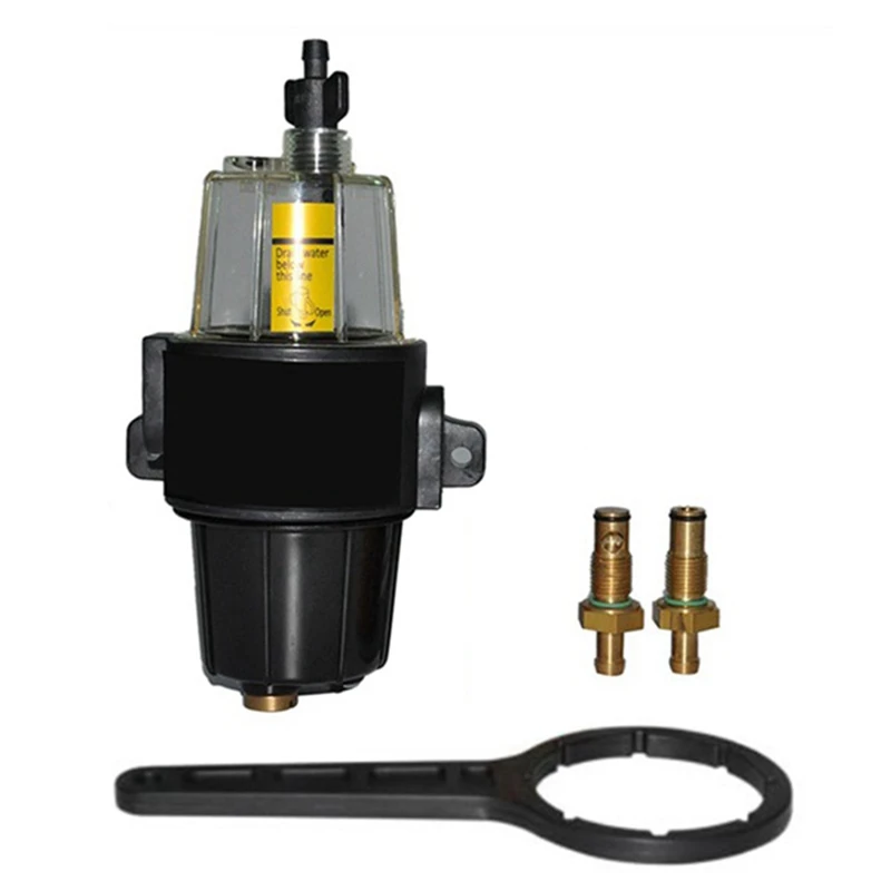 1Set Fuel Filter Elements UF 10K Water Separator Assembly with Bowl for Yamaha Suzuki Tohatsu
