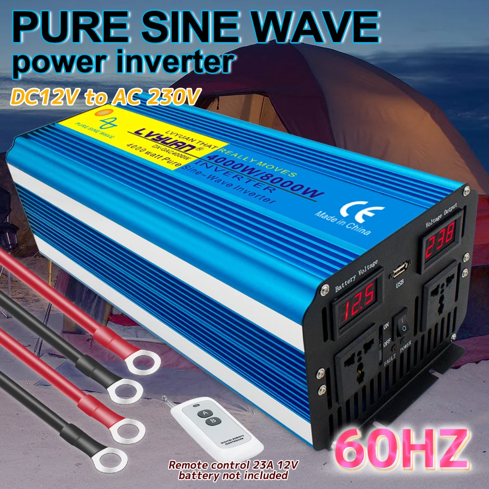 Pure Sine Wave Inverter DC to AC Voltage Converter 5000W/6000W/8000W