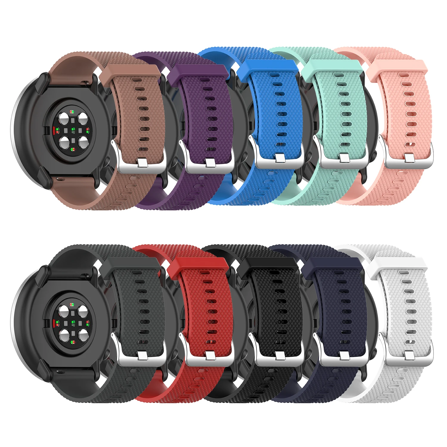

20mm Watch Strap For POLAR ignite /Samsung Galaxy Watch Active 2 42mm Sport Wrist For Amazfit Bip Smartwatch