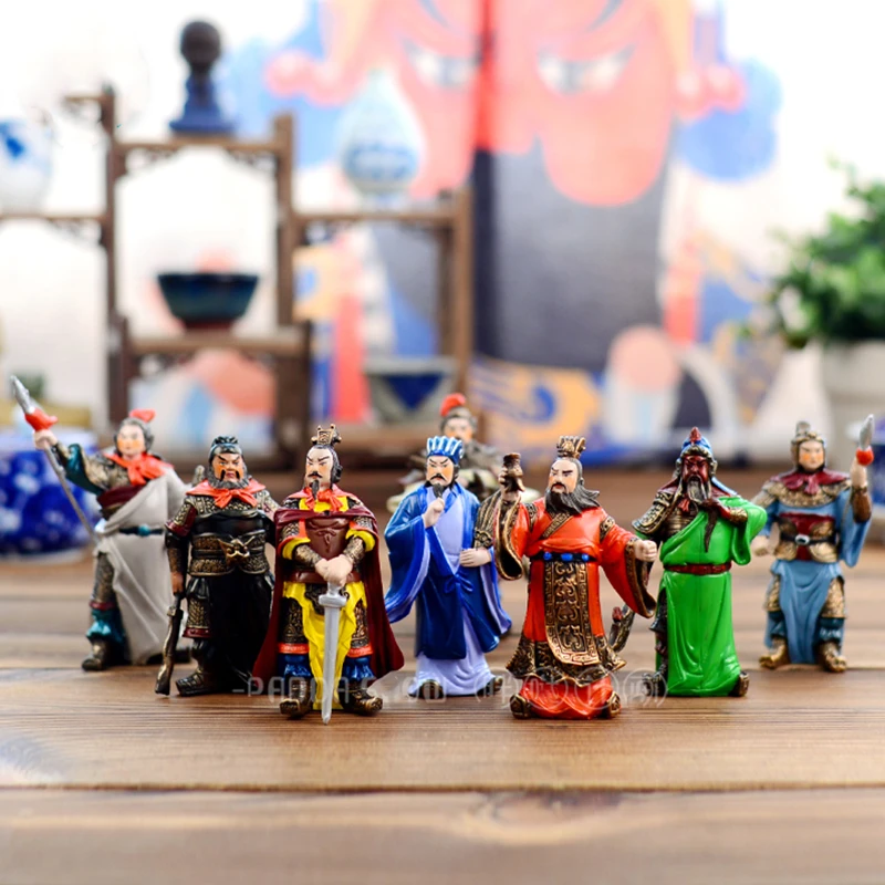 

Three Kingdoms characters Guan Yu Handicraft model Ornament Creative Decorations for Home Cute Toy Birthday Party Gift souvenir