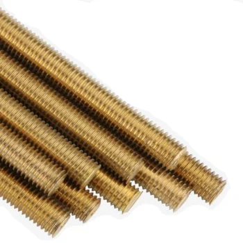 

5pcs M12 x 500mm Brass All Thread Threaded Rod Bar Studs,Pitch 1.75